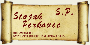 Stojak Perković vizit kartica